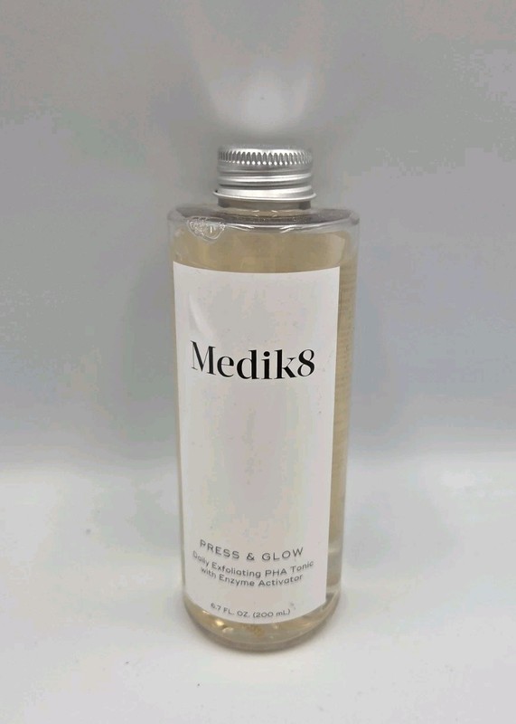 Medik8 Press and Glow Daily Exfoliating PHA Tonic Enzyme Activator 6.7oz. NO BOX