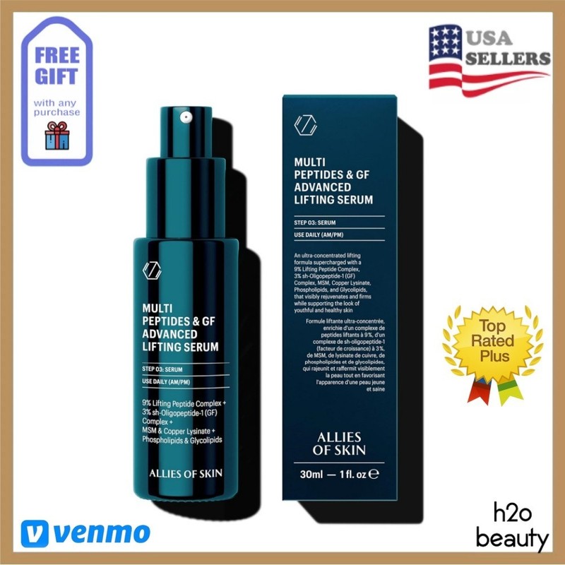 Allies of skin Multi Peptides and Growth Factor Advanced Lifting Serum 1oz NIB