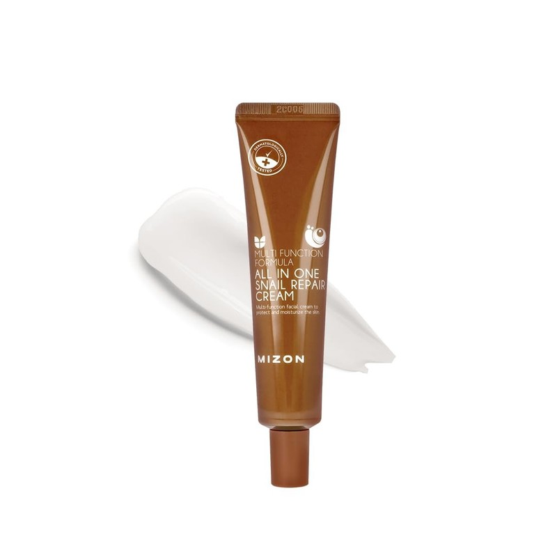 All-in-One Snail Repair Cream – Korean Face Moisturizer with Snail Mucin & 12…