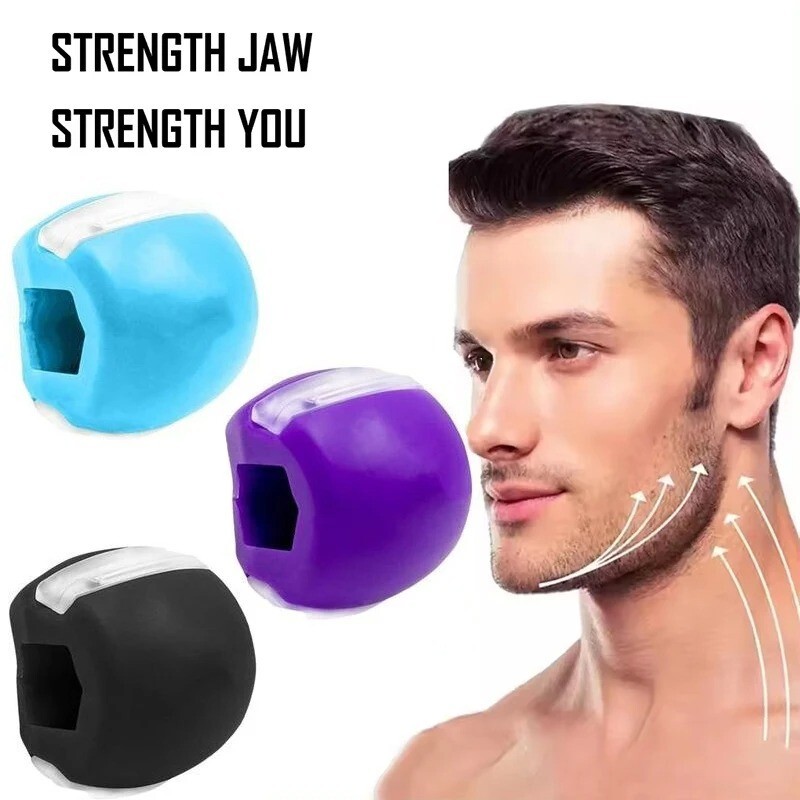3PCS Jawline Exerciser Mouth Fitness Ball Jaw Trainer Face Double Chin Reduction gallery