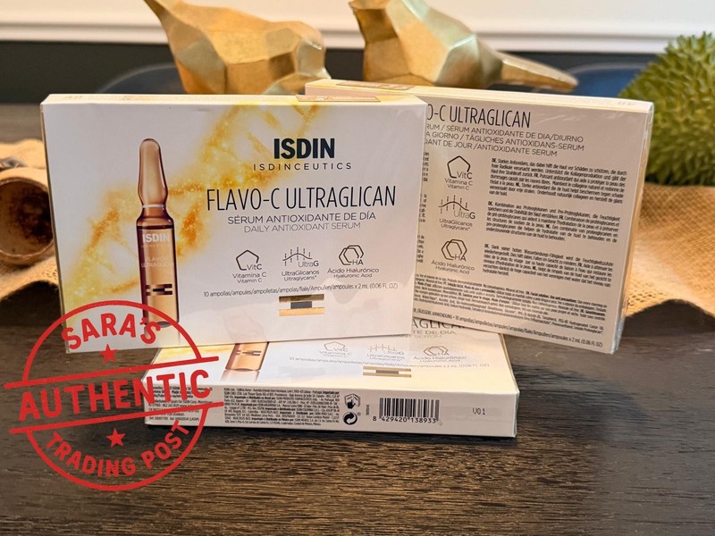 1 Set ISDIN ISDINCEUTICS Flavo C Ultraglican Antioxidant 10 Ampoules x 2ml each
