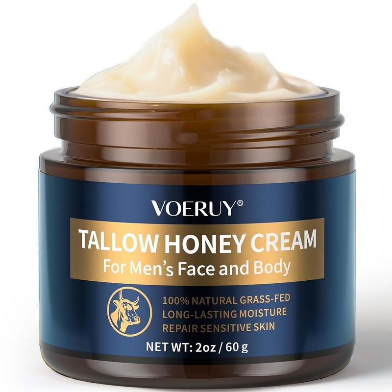 Men Face Moisturizer Cream Anti Aging Wrinkle Repair for Men SKINS Tallow