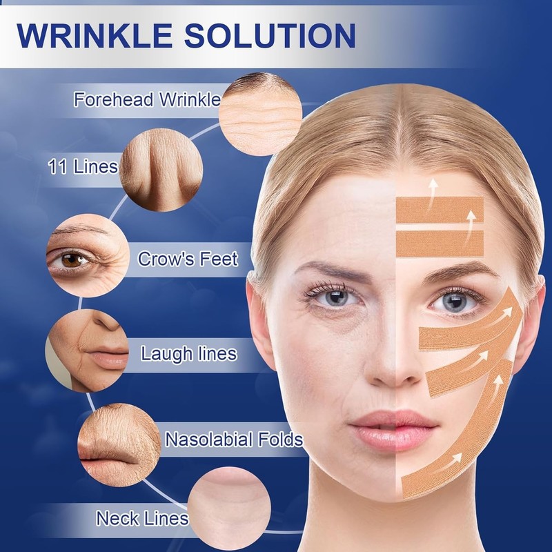 Facial Myofascial Lift Tape – Waterproof Anti-Aging Skin Solution with 2 Rolls gallery