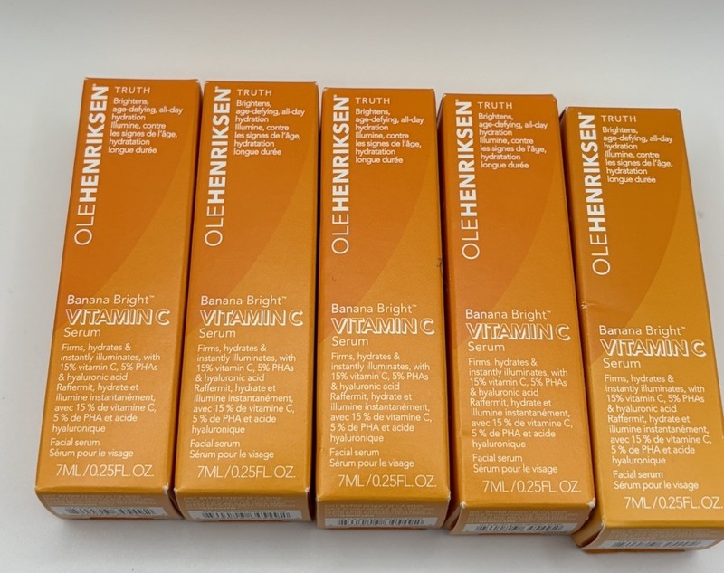 NEW 5X OLE HENRIKSEN Banana Bright Vitamin C SERUM 7ml/0.25oz Each OleHenriksen gallery