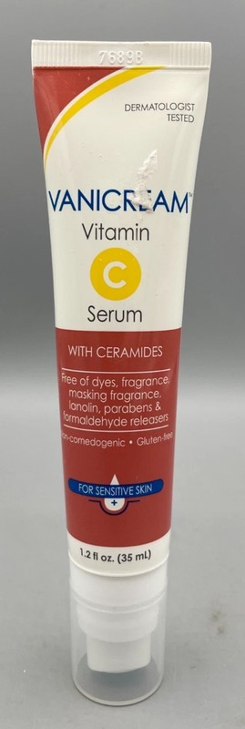 Vanicream Vitamin C Face Serum with Ceramides for Sensitive Skin no box