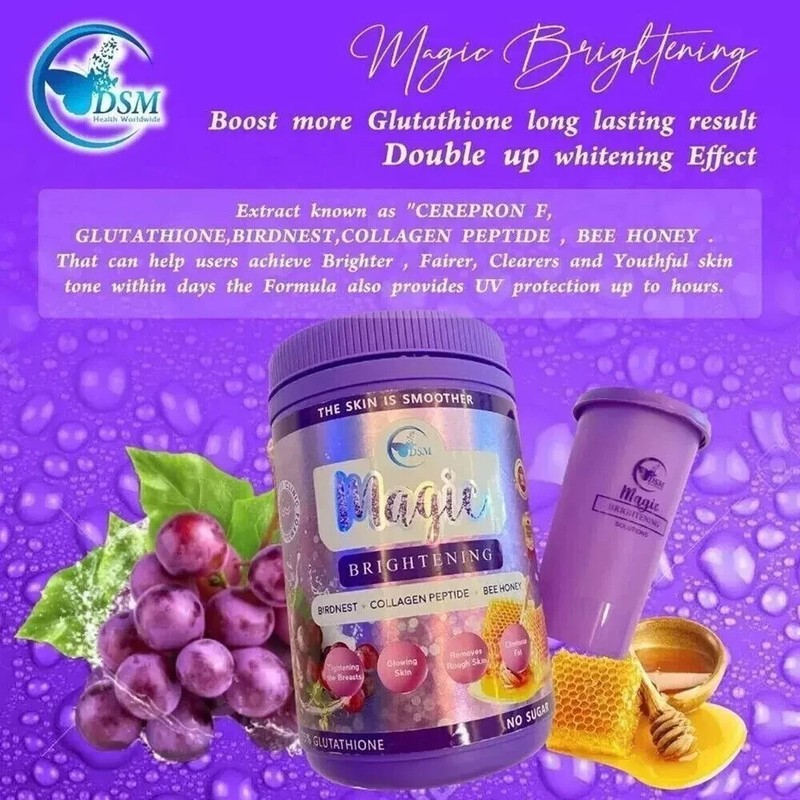 Phyto Gluta Magic Brightening Collagen Peptide Skin Whitening Skin DHL Express gallery