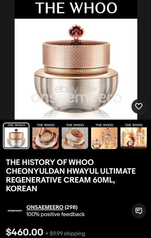 THE HISTORY OF WHOO CHEONYULDAN ULTIMATE REGENERATIVE CREAM 60ML Royal Skincare!