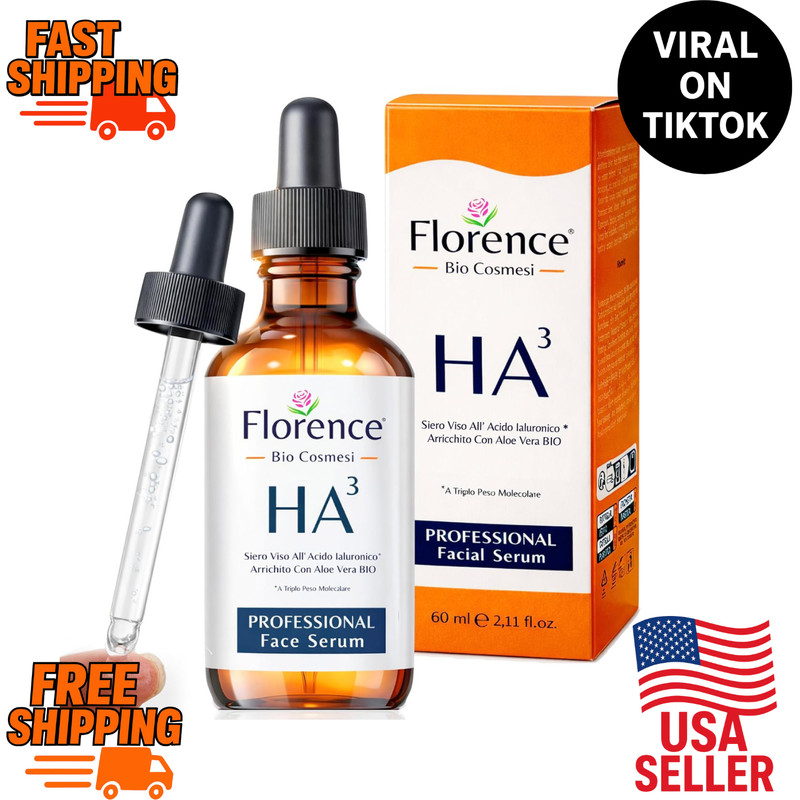 Hyaluronic Acid Face Serum 2oz w/ Niacinamide B5 Vitamin C Hydrating