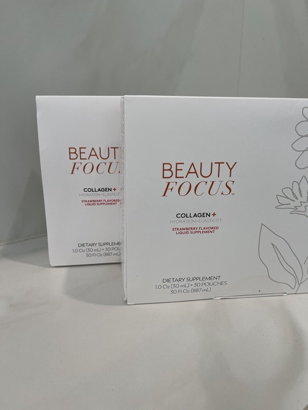 2 X Nu Skin Beauty Focus Collagen Plus Strawberry | Nuskin Liquid Collagen Drink