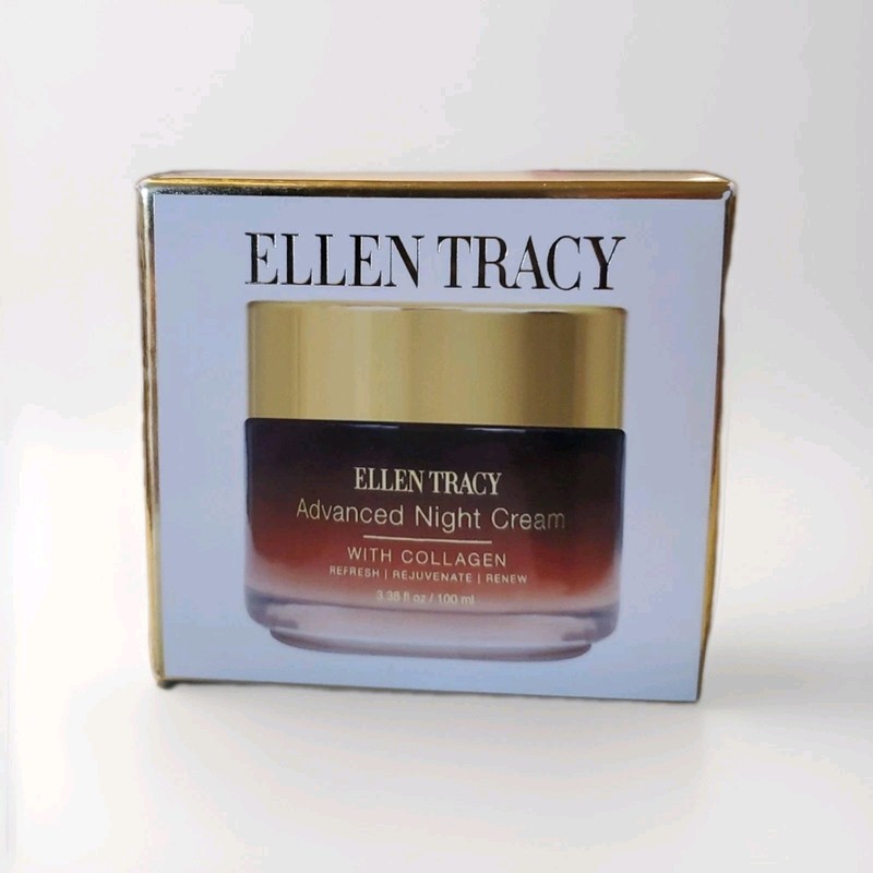 Ellen Tracy Advanced Night Cream w/Collagen Refresh Rejuvenate Renew 3.38 fl oz gallery