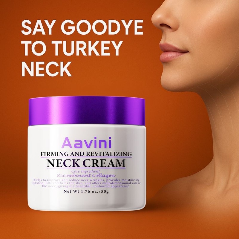Aavini Advanced Neck Cream Tightening Lifting Sculpting Smooths Wrinkles Jar 50g