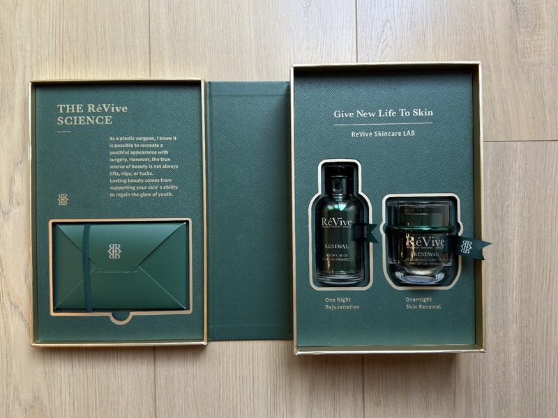 RéVive Renewal Rescue Elixir Oil + Moisturizing Night Cream Gift Box $520 RETAIL