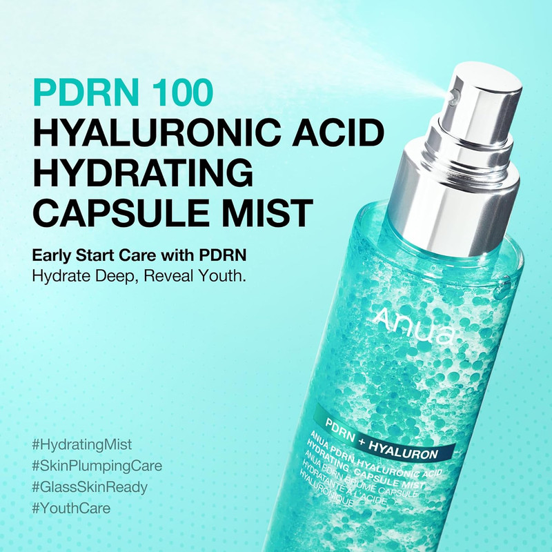 PDRN Collagen Glow Facial Serum Spray, Hydrating Face Mist, Hyaluronic Acid, dew gallery