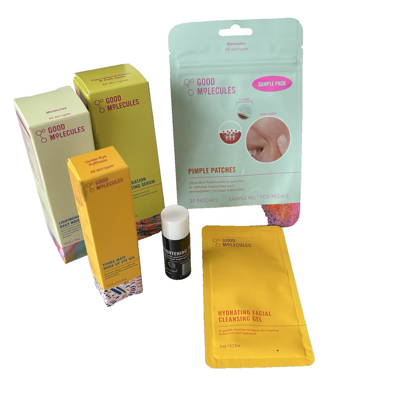 GOOD MOLECULES Toner, Serum, Moisturizer, Cleansing, Eye gel, Pimple Patches LOT gallery