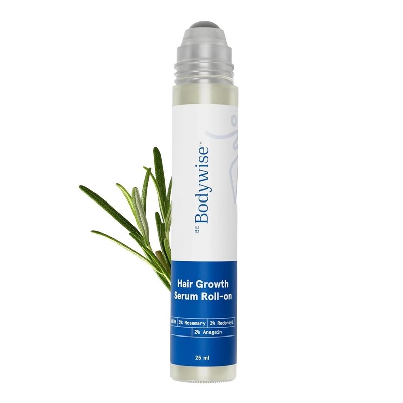 Be Bodywise Hair Growth Roll-On with 3% Rosemary 2% Aminexil & 3% Redensyl, 25ml