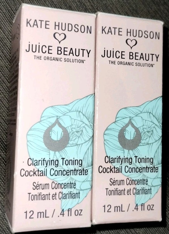 2) Kate Hudson Juice Beauty Clarifying Toning Cocktail Concentrate Serum .4oz Ea