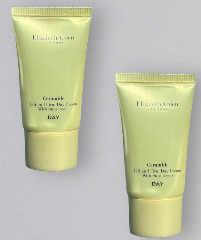 Lot of 2 Elizabeth Arden Ceramide Lift and Firm Day Cream with Sunscreen 15ml