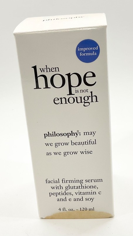 NIB Philosophy When Hope is Not Enough Facial Firming Serum 4oz