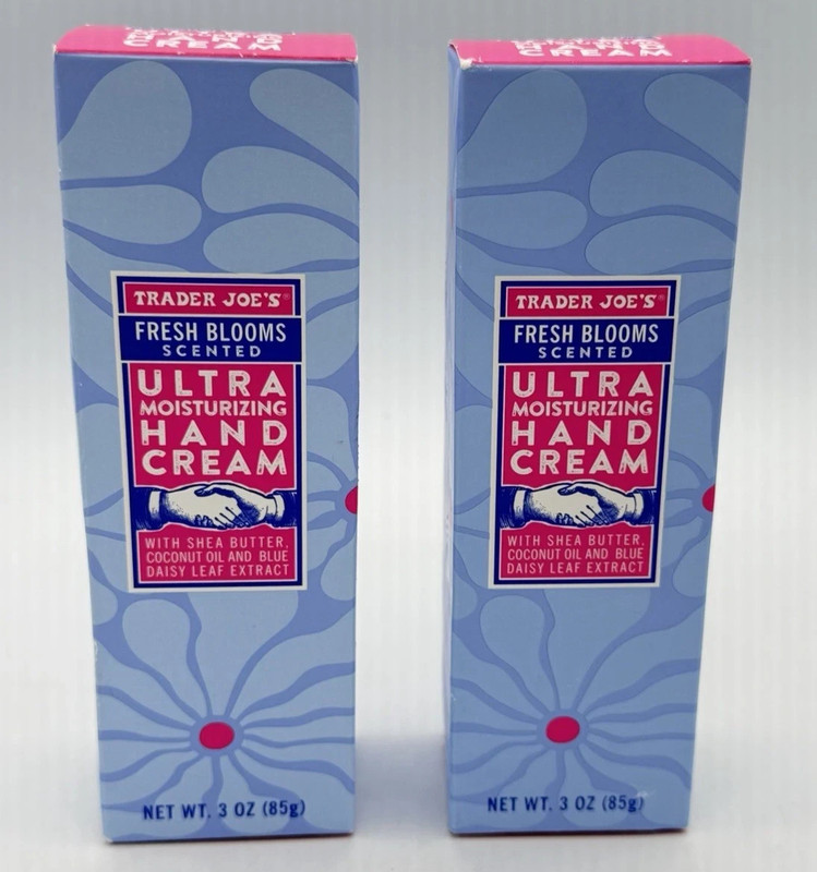 2Trader Joes Fresh Blooms Scented Ultra Moisturizing Hand Cream Lotion 3 oz X2