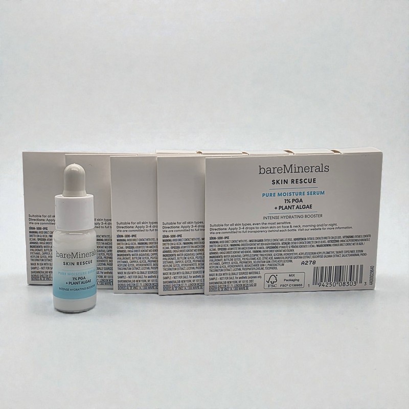 BareMinerals Skin Rescue Pure Moisture Serum Travel Mini Size x5 - 0.16 oz each gallery