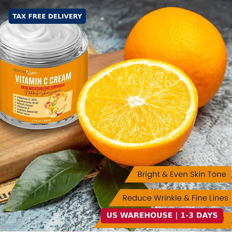 Organic Vitamin C Cream for Face - Deep Hydration Vitamin C Face Moisturizer wit gallery