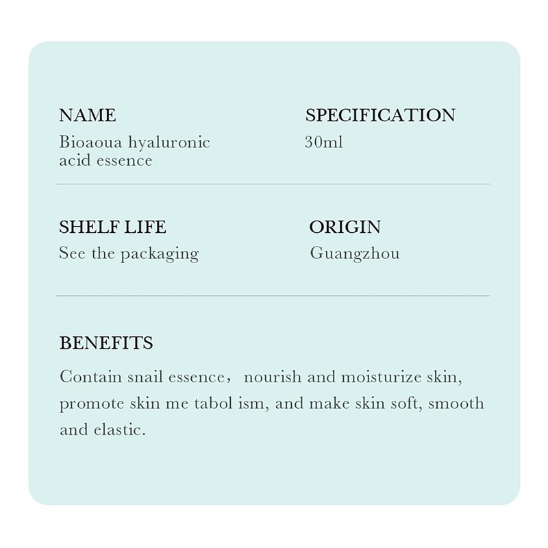 BIOAQUA Hyaluronic Acid Facial Serum Hydration Repair Skin Anti-Wrinkles 30ml gallery