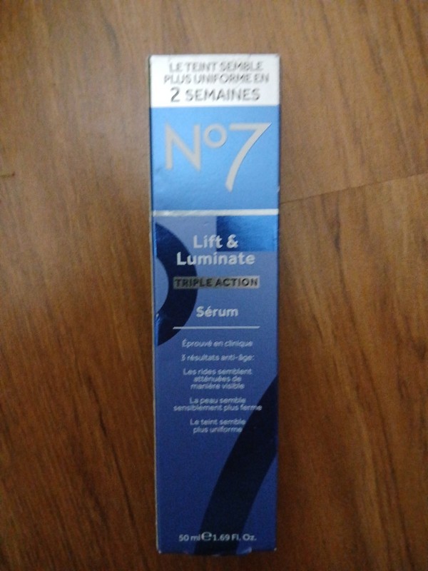 No7 Lift & Luminate Triple Action Face Serum – 1.69 fl oz 50 ml