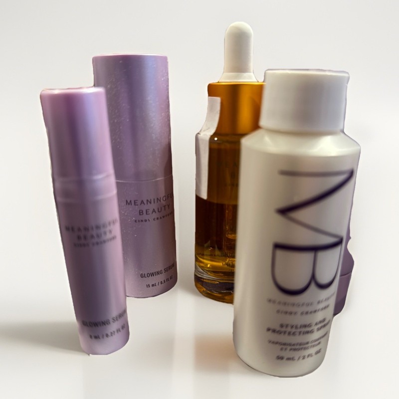 Cindy Crawford Meaningful Beauty Lot of 24 Skin and Hair Care Items New w/ pumps gallery