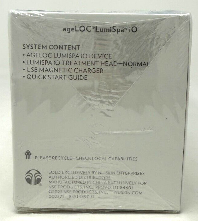 Nu Skin Lumispa IO BLUE Device with Magnetic Charger and Head NuSkin NEW gallery