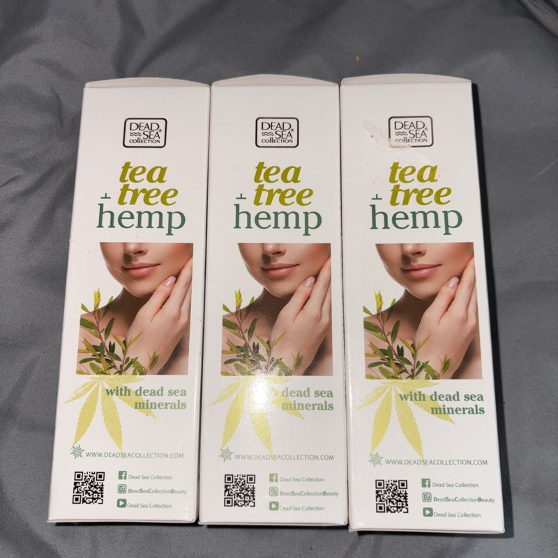 3 X Dead Sea tea tree hemp facial serum