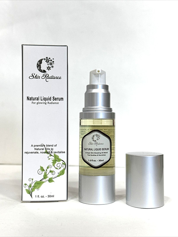Skin Radiance Natural Liquid Derma Roller Face Serum for Glowing Radiance, 1 Oz gallery
