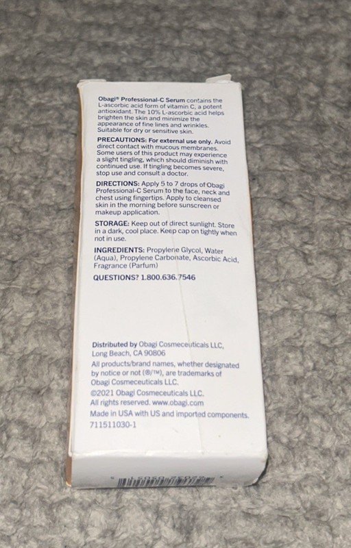 Obagi ~ Professional-C Serum ~ 10% ~ Vitamin C Serum ~ 1 oz / 30 ml ~ Sealed gallery