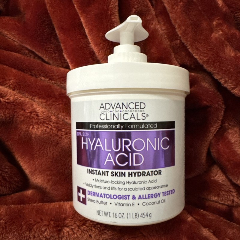 Advanced Clinicals Anti-aging Hyaluronic Acid Face Cream, 454g (AC091)
