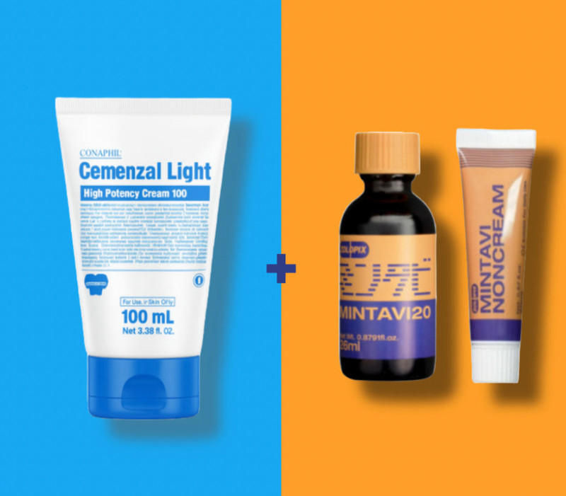 CONAPIDIL Cemenzal Light Cream + ZOLOPIX Mintavi Ampoule 26ml + Noncream 20ml