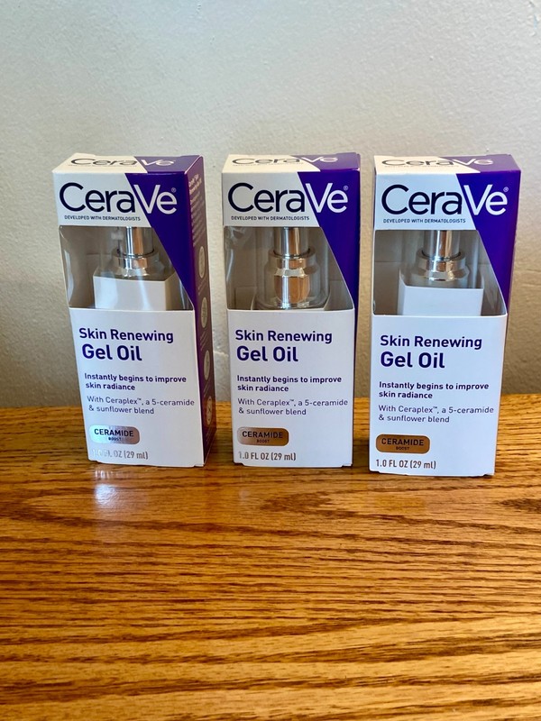 Cerave Skin Renewing Gel Oil (3 Pack) 1oz SET Ceraplex Ceramide Sunflower Sealed gallery