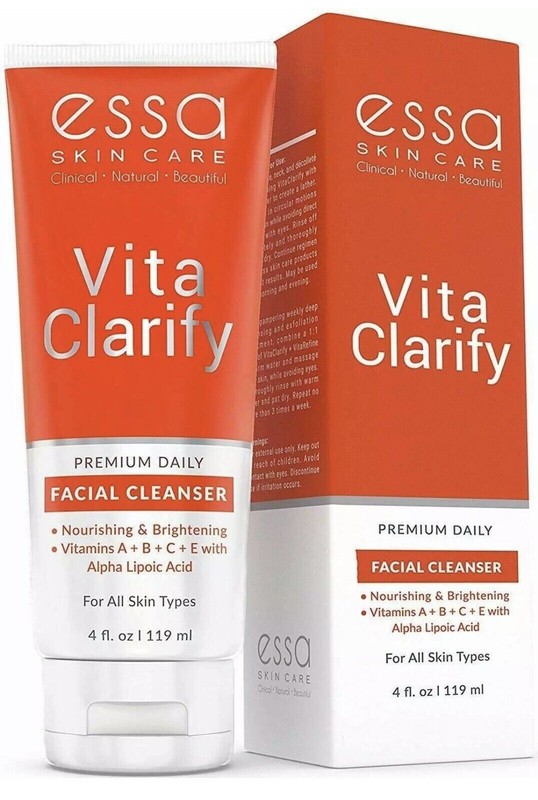 New! ESSA Skin Care Vita Clarify Premium Daily Facial Cleanser, 4 Fl. Oz.