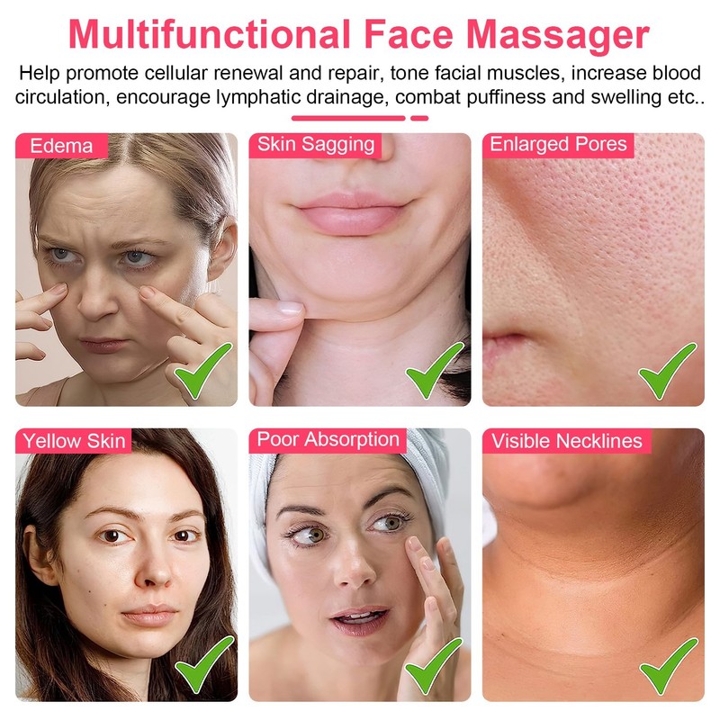 1Pc Micro-current Face Massager Rechargeable Face Neck Roller Intelligent Facial gallery