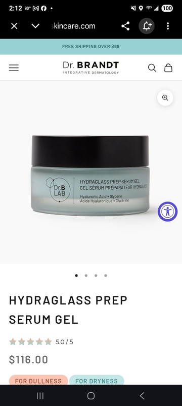 Dr. B Lab Hydraglass Prep Serum Gel Full Size 1 oz 30 ml NEW FAST SHIP