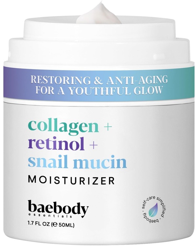 Baebody Collagen Retinol Snail Mucin Anti-Aging Face Moisturizer, 1.7 oz