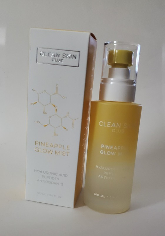 Clean Skin Club Pineapple Glow Mist 100ml/3.4oz. NEW IN BOX Hyaluronic Acid