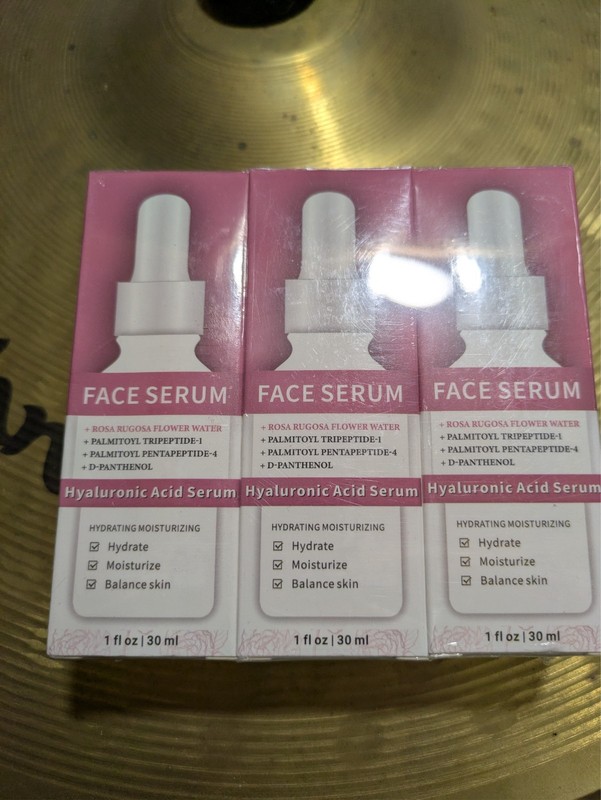 3 Pk Anti-Aging Hyaluronic Acid Serum Rosa Rugosa Flower Water Enhanced Hydratio