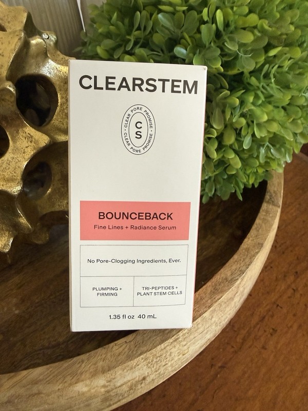 CLEARSTEM Bounceback Fine Lines + Radiance Serum 1.35oz 40mL NIB Peptide