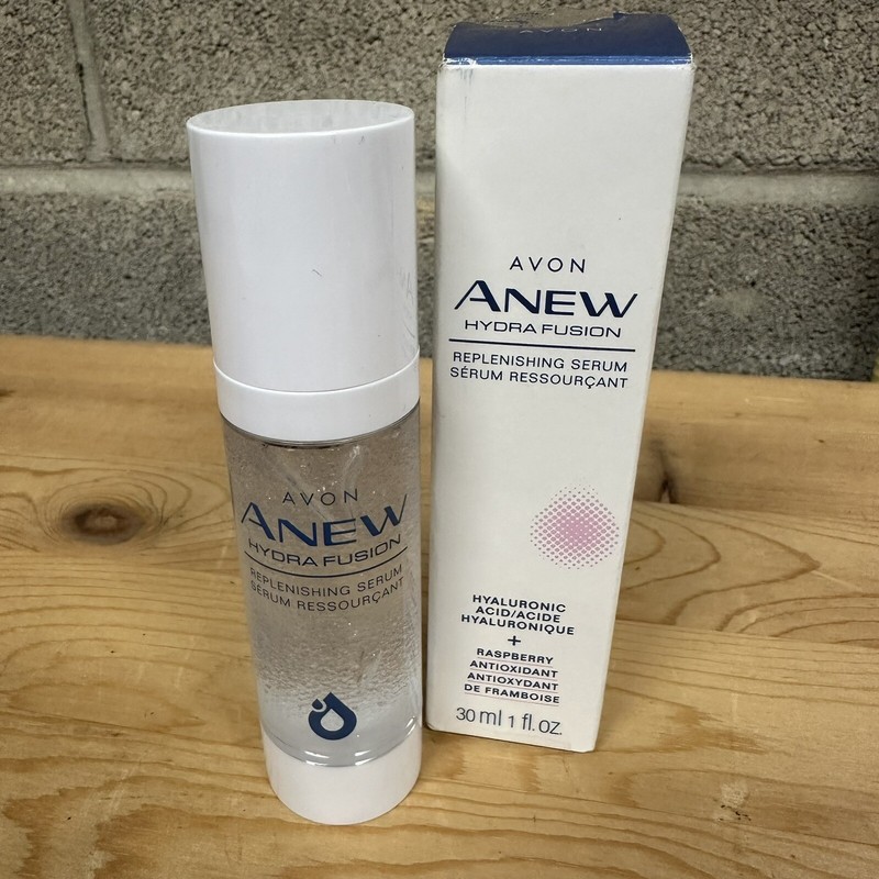Avon Anew Hydra Fusion Serum Hyaluronic Acid + Raspberry Antioxidant 1 fl.oz NEW