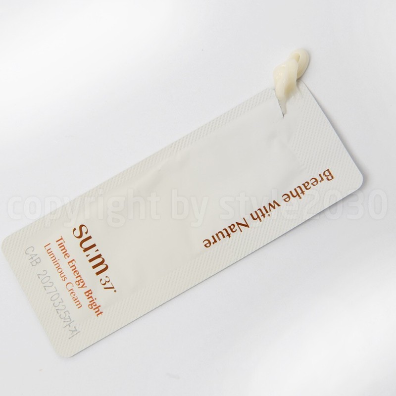 SU:M37 Time Energy Bright Luminous Cream 1ml x 50pcs (50ml) Whitening SUM37 gallery