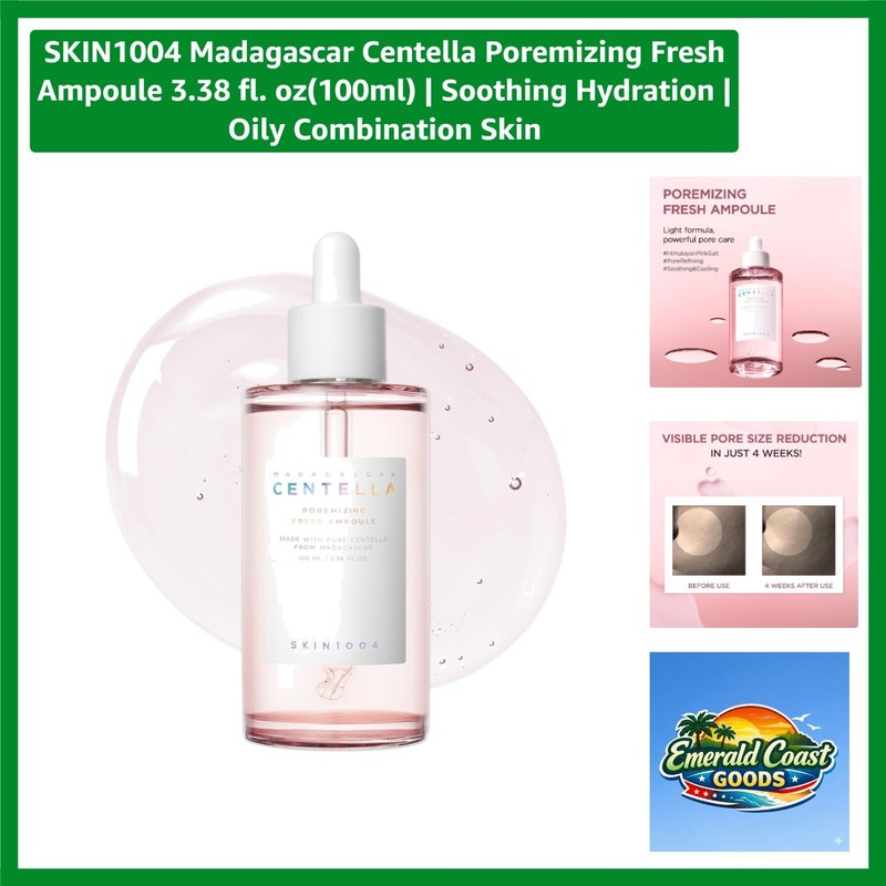 Madagascar Centella Poremizing Ampoule 100ml | Soothing Hydration for Oily Skin