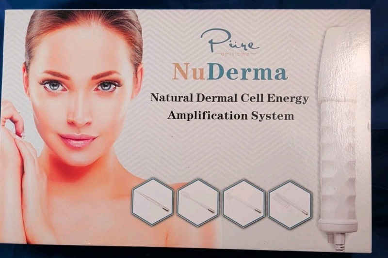 Pure Daily Care NuDerma Handheld Skin Therapy Wand Machine Cell Energy Amplifier