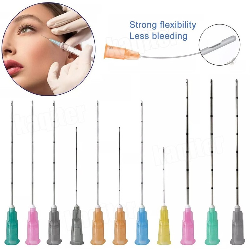 Disposable Sterile Cannula with Blunt Tip for Filler 18G 21G 22G 23G 25G 27G 30G