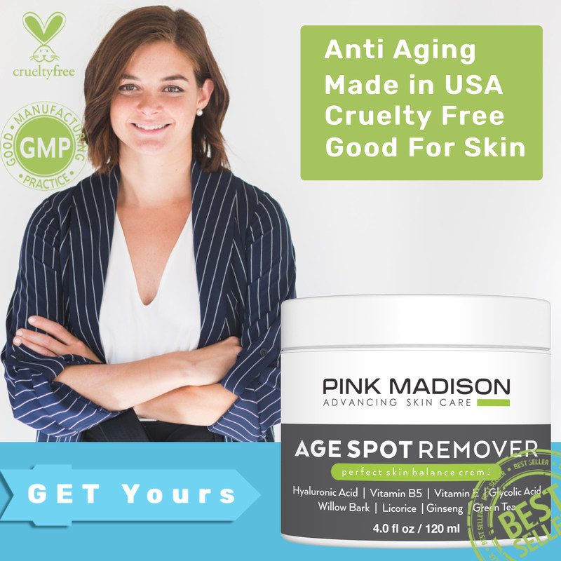 Age Spot Remover Face Body, Hands, Neck. Dark Spot Corrector Cream. Made in USA gallery