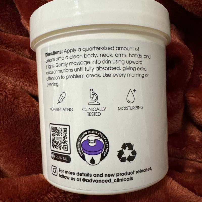 Advanced Clinicals Anti-aging Hyaluronic Acid Face Cream, 454g (AC091) gallery