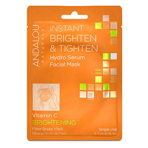 Beauty 2 Go Brighten & Tighten Facial Sheet Mask 0.6 Oz